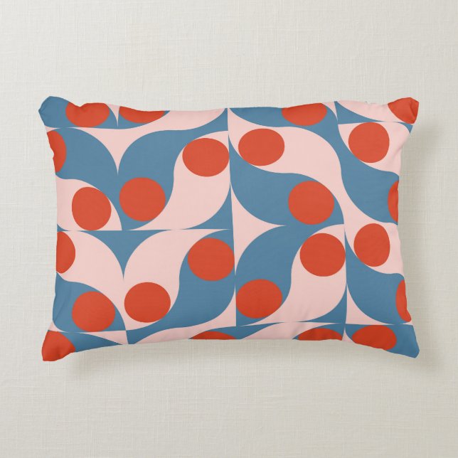 Retro Geometric: Modern Vintage Mosaic. Accent Kussen (Voorkant)