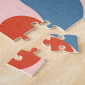 Retro Geometric: Modern Vintage Mosaic. Legpuzzel (Zijkant)