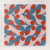 Retro Geometric: Modern Vintage Mosaic. Legpuzzel (Horizontaal)
