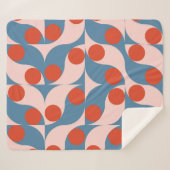 Retro Geometric: Modern Vintage Mosaic. Sherpa Deken (Voorkant (horizontaal))