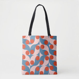 Retro Geometric: Modern Vintage Mosaic. Tote Bag