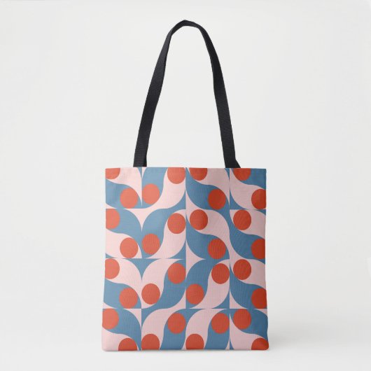 Retro Geometric: Modern Vintage Mosaic. Tote Bag (Voorkant)