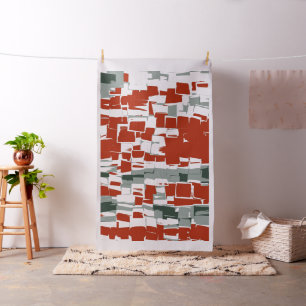 Retro Geometric Mosaic Abstracte Art #5 Stof