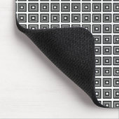 Retro Geometric Mousepad, Black and White Muismat (Hoek)