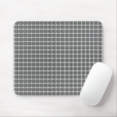 Retro Geometric Mousepad, Black and White Muismat (Met muis)