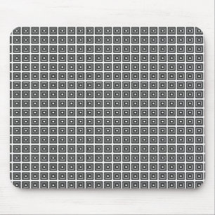 Retro Geometric Mousepad, Black and White Muismat
