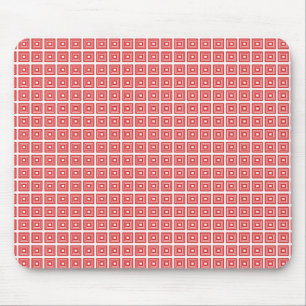 Retro Geometric Mousepad, helder rood Muismat