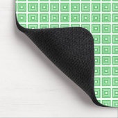 Retro Geometric Mousepad, Kelly Green Muismat (Hoek)