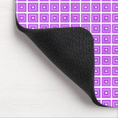 Retro Geometric Mousepad, Paars Muismat (Hoek)
