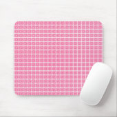 Retro Geometric Mousepad, Roze Muismat (Met muis)
