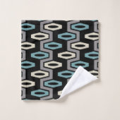 Retro Geometric Pattern Bad Handdoek (Wasdoekje)