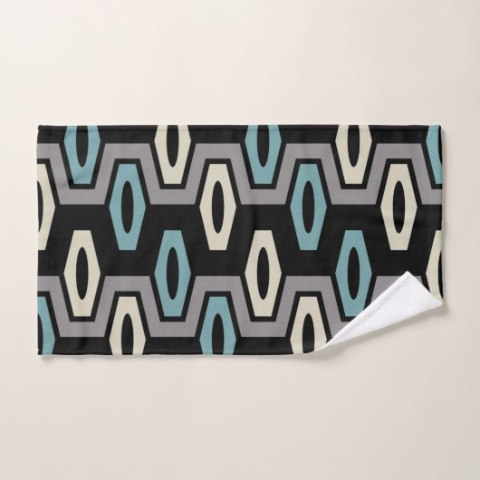 Retro Geometric Pattern Bad Handdoek (Handdoek)