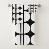 Retro Geometric Pattern Bad Handdoek (Insitu)