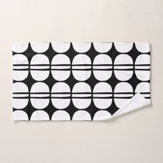 Retro Geometric Pattern Bad Handdoek (Handdoek)