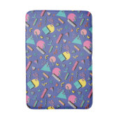 Retro Geometric Pattern Badmat (Voorkant Verticaal)