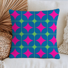 Retro Geometric Pattern Bold Mid Century Modern Kussen