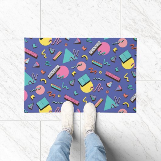 Retro Geometric Pattern Deurmat (Binnen)