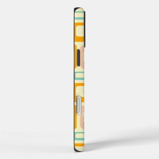 Retro geometric pattern in light beige background Case-Mate iPhone case (Achterkant / Rechts)