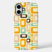 Retro geometric pattern in light beige background Case-Mate iPhone case (Achterkant)