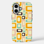 Retro geometric pattern in light beige background Case-Mate iPhone case (Achterkant)