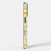 Retro geometric pattern in light beige background Case-Mate iPhone case (Achterkant / Rechts)