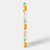 Retro geometric pattern in light beige background Case-Mate iPhone case (Achterkant / Links)