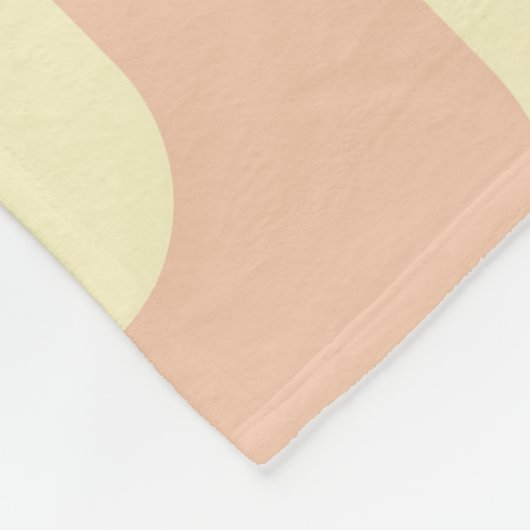 Retro geometric pattern in light beige background fleece deken (Hoek)