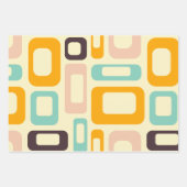 Retro geometric pattern in light beige background inpakpapier vel (Voorkant 2)