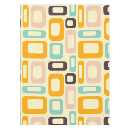 Retro geometric pattern in light beige background tafelkleed
