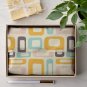 Retro geometric pattern in light beige background tissuepapier (Geschenk)