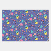 Retro Geometric Pattern Inpakpapier Vel (Voorkant)