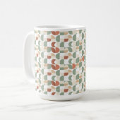 Retro Geometric Pattern Koffiemok (Voorkant links)