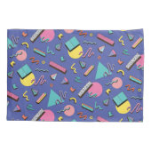 Retro Geometric Pattern Kussensloop (Achterkant-Links)