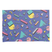 Retro Geometric Pattern Kussensloop (Voorkant-Rechts)