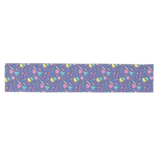 Retro Geometric Pattern Medium Tafelloper (Horizontaal)