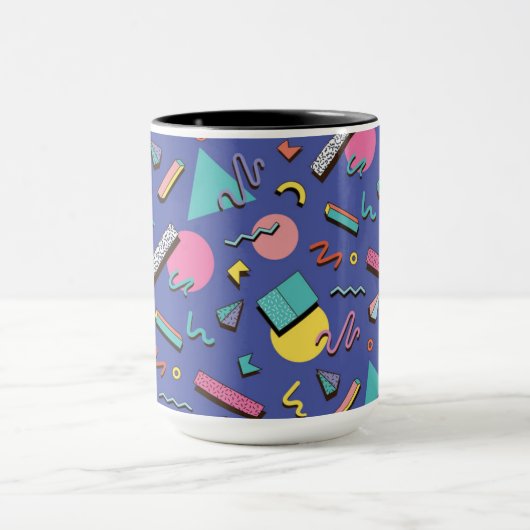 Retro Geometric Pattern Mok (Midden)