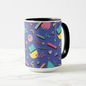 Retro Geometric Pattern Mok (Voorkant rechts)