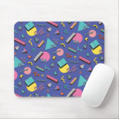 Retro Geometric Pattern Muismat (Met muis)