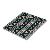 Retro Geometric Pattern Tegeltje (Zijkant)