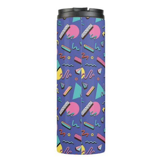 Retro Geometric Pattern Thermosbeker (Achterkant)