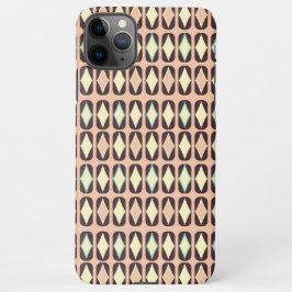 Retro geometric pattern with brown, yellow, blue iPhone 11Pro max hoesje