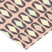 Retro geometric pattern with brown, yellow, blue korte tafelloper (Hoek)