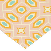 Retro geometric pattern with hexagons and stars korte tafelloper (Hoek)