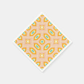 Retro geometric pattern with hexagons and stars servet (Hoek)