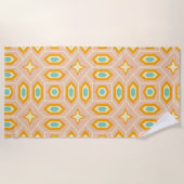 Retro geometric pattern with hexagons and stars strandlaken (Voorkant)