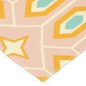 Retro geometric pattern with hexagons and stars tafelkleed (Gekanteld)