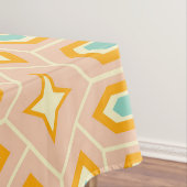 Retro geometric pattern with hexagons and stars tafelkleed (Voorbeeld)