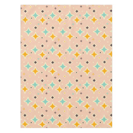 Retro geometric pattern with teal, orange, black tafelkleed