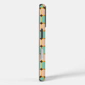 Retro geometric pattern with vertical ovals Case-Mate iPhone case (Achterkant / Rechts)
