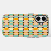 Retro geometric pattern with vertical ovals Case-Mate iPhone case (Achterkant (horizontaal))